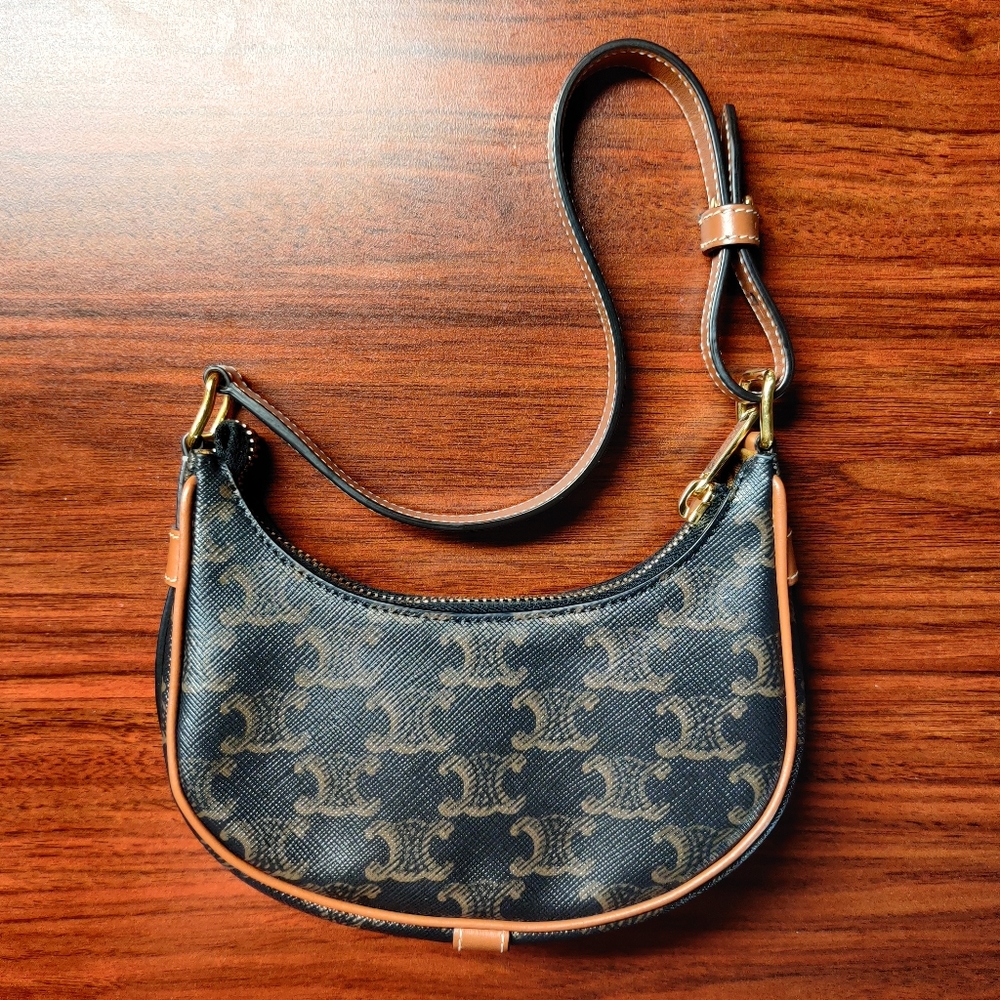 CELINE MINI AVA in Triomphe canvas and calfskin